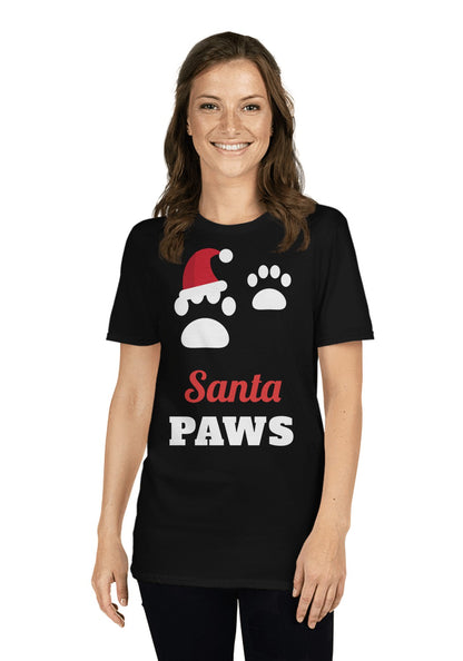 Santa Paws t-shirt in Black