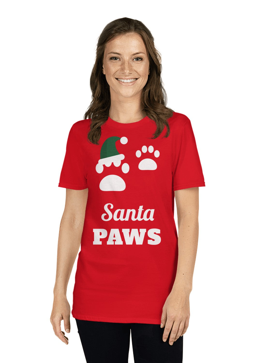 Santa Paws t-shirt in Red