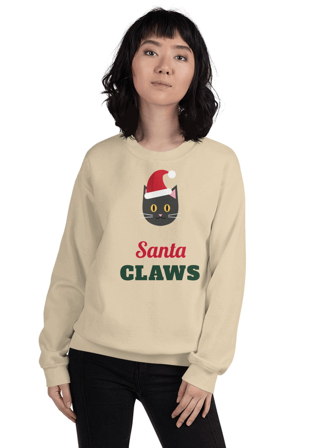 Santa Claws sweatshirt in Sand