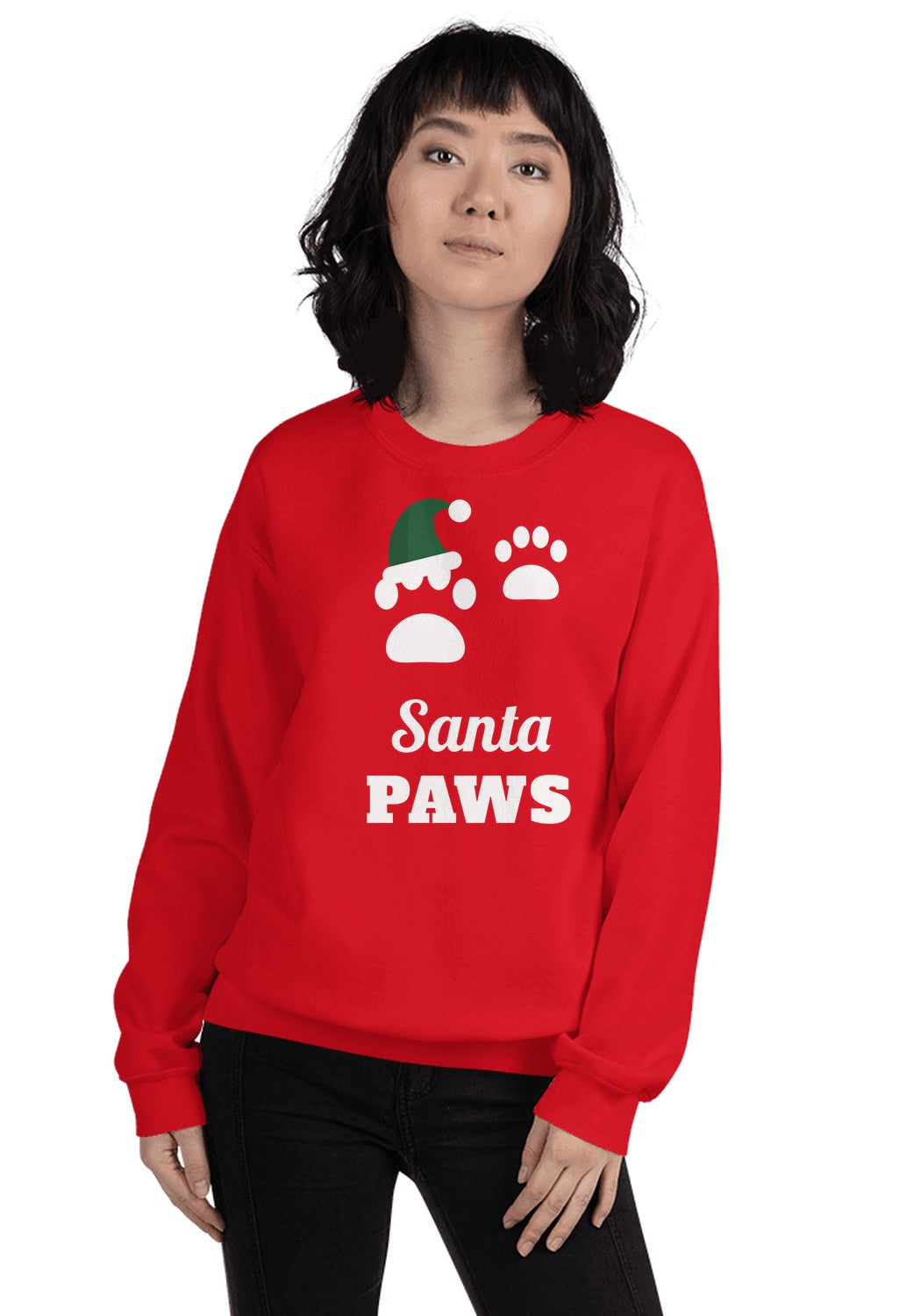 Santa Paws sweatshirt in Red