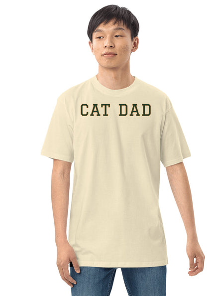 Cat Dad t-shirt in Natural