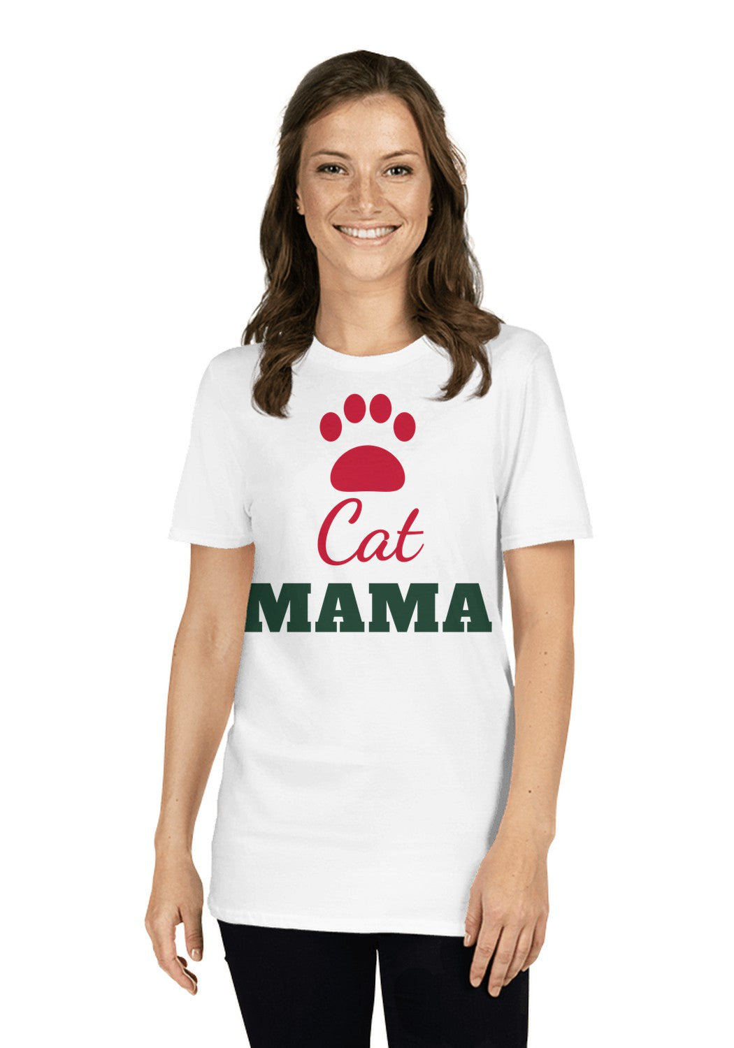 Cat Mama t-shirt in White