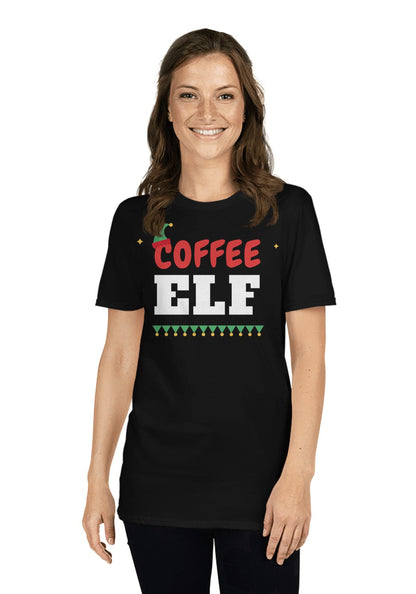Coffee Elf t-shirt in Black