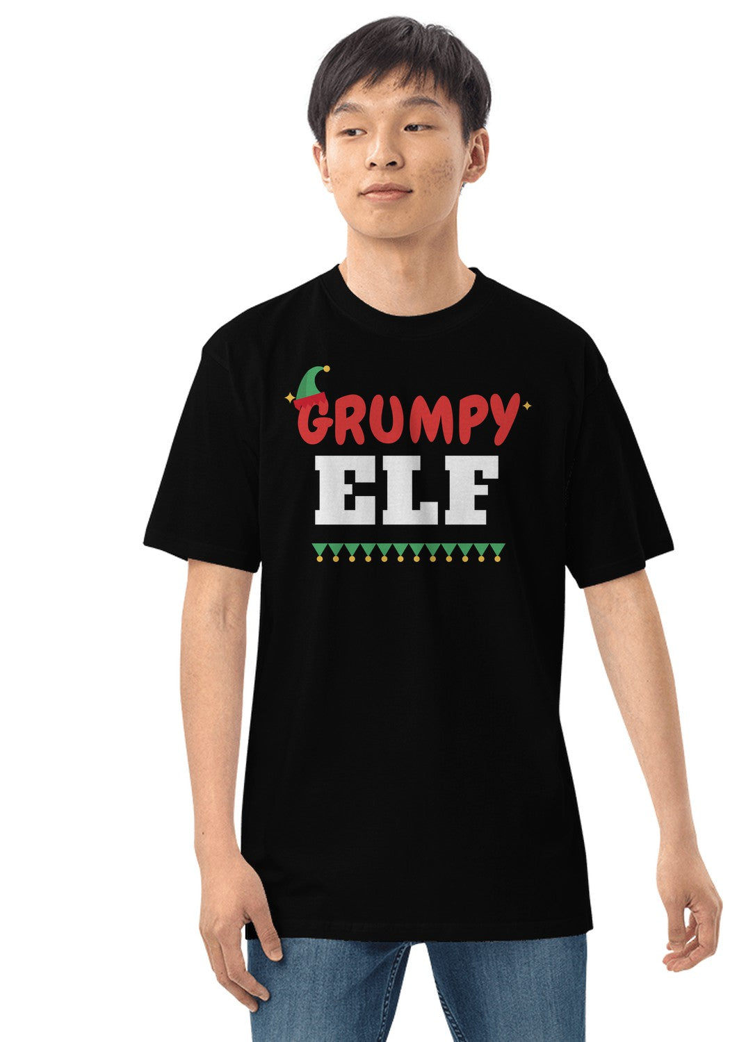 Grumpy Elf t-shirt in Black
