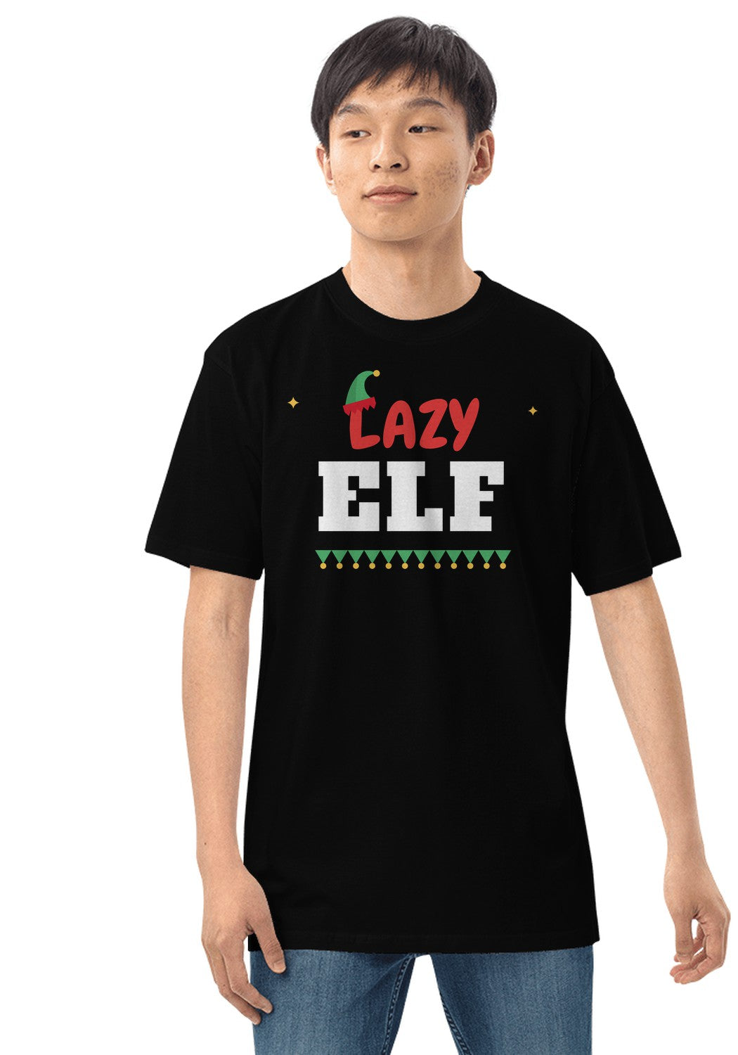 Lazy Elf t-shirt in Black