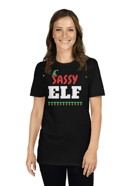 Sassy Elf t-shirt in Black