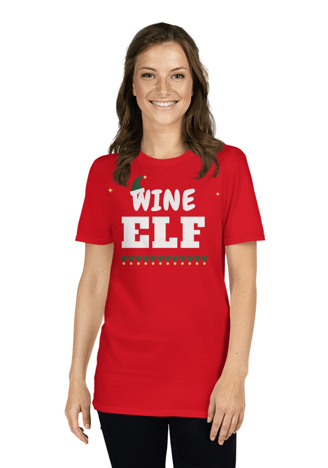 Wine Elf t-shirt in Red