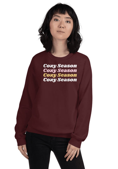 Cozy Season sweatshirt in Maroon