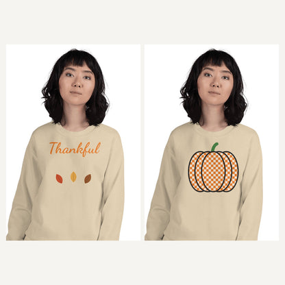 Fall Sweatshirts for Women in Sand, matching set