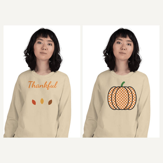 Fall Sweatshirts for Women in Sand, matching set