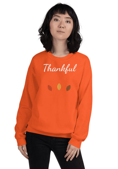 Thankful sweatshirt in Orange