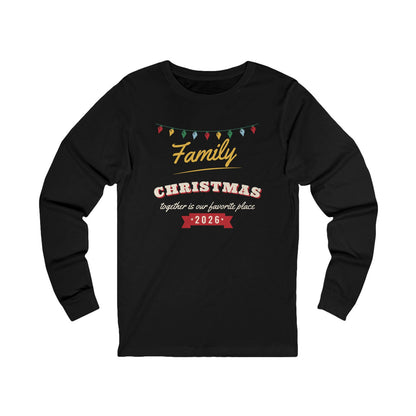 Family Christmas 2026 Christmas pajama shirt, black