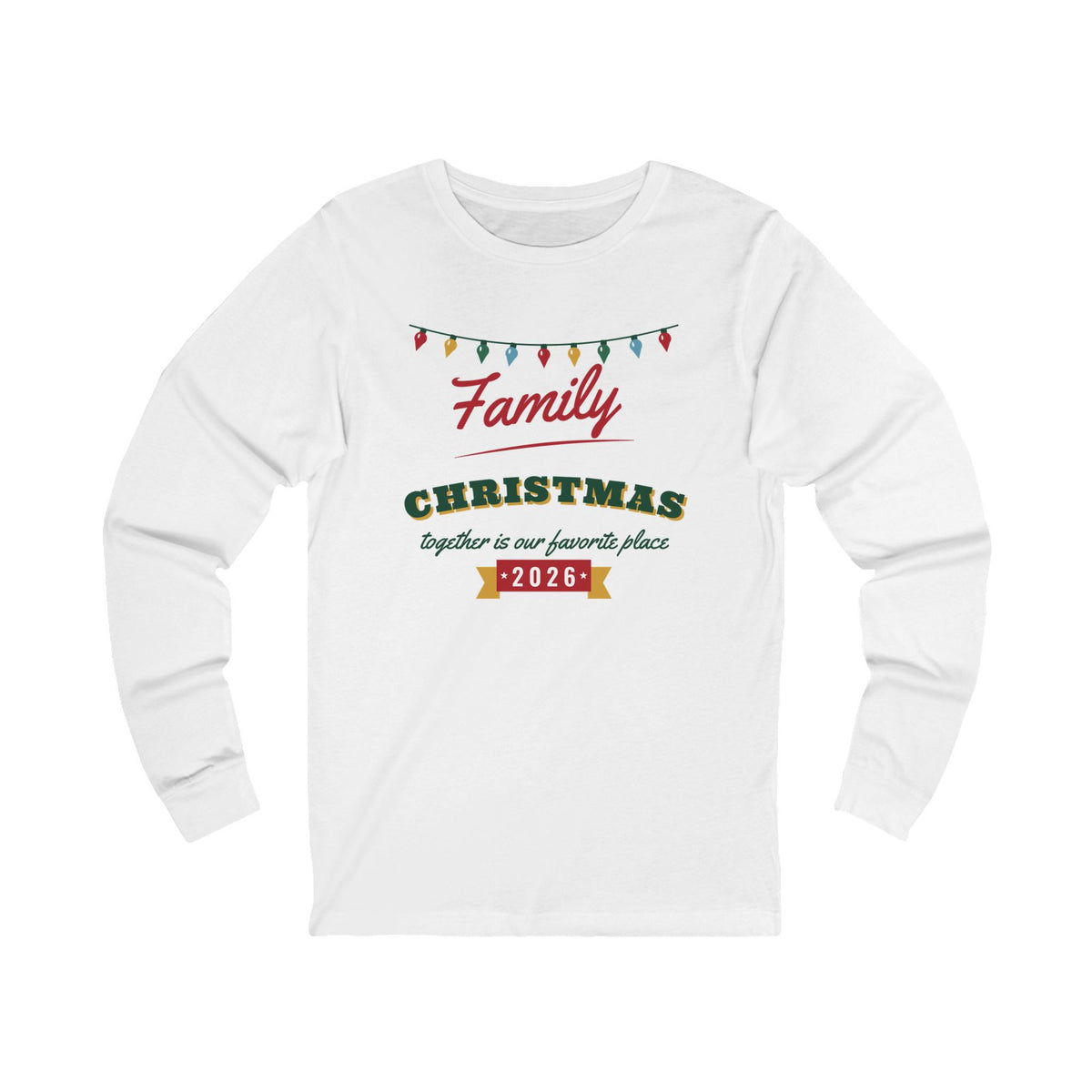 Family Christmas 2026 Christmas pajama shirt, white