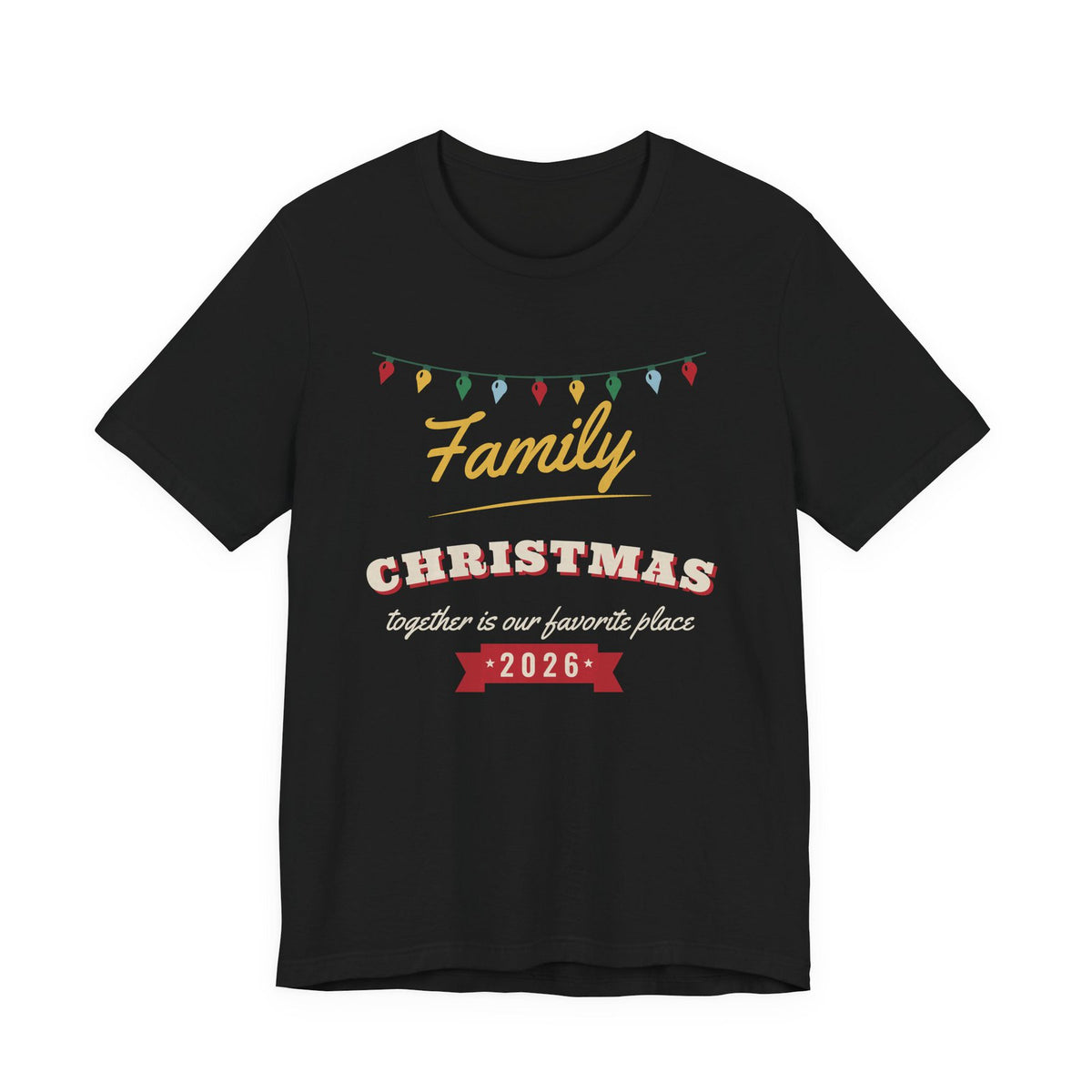 Family Christmas 2026 Christmas shirt, black