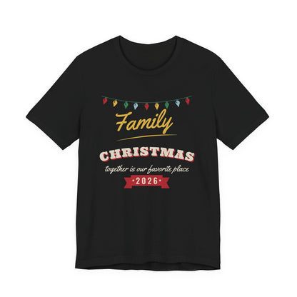 Family Christmas 2026 Christmas shirt, black