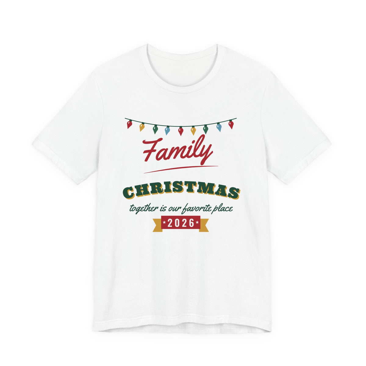 Family Christmas 2026 Christmas shirt, white