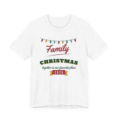 Family Christmas 2026 Christmas shirt, white