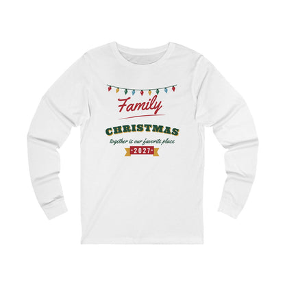 Family Christmas 2027 Christmas pajama shirt, white