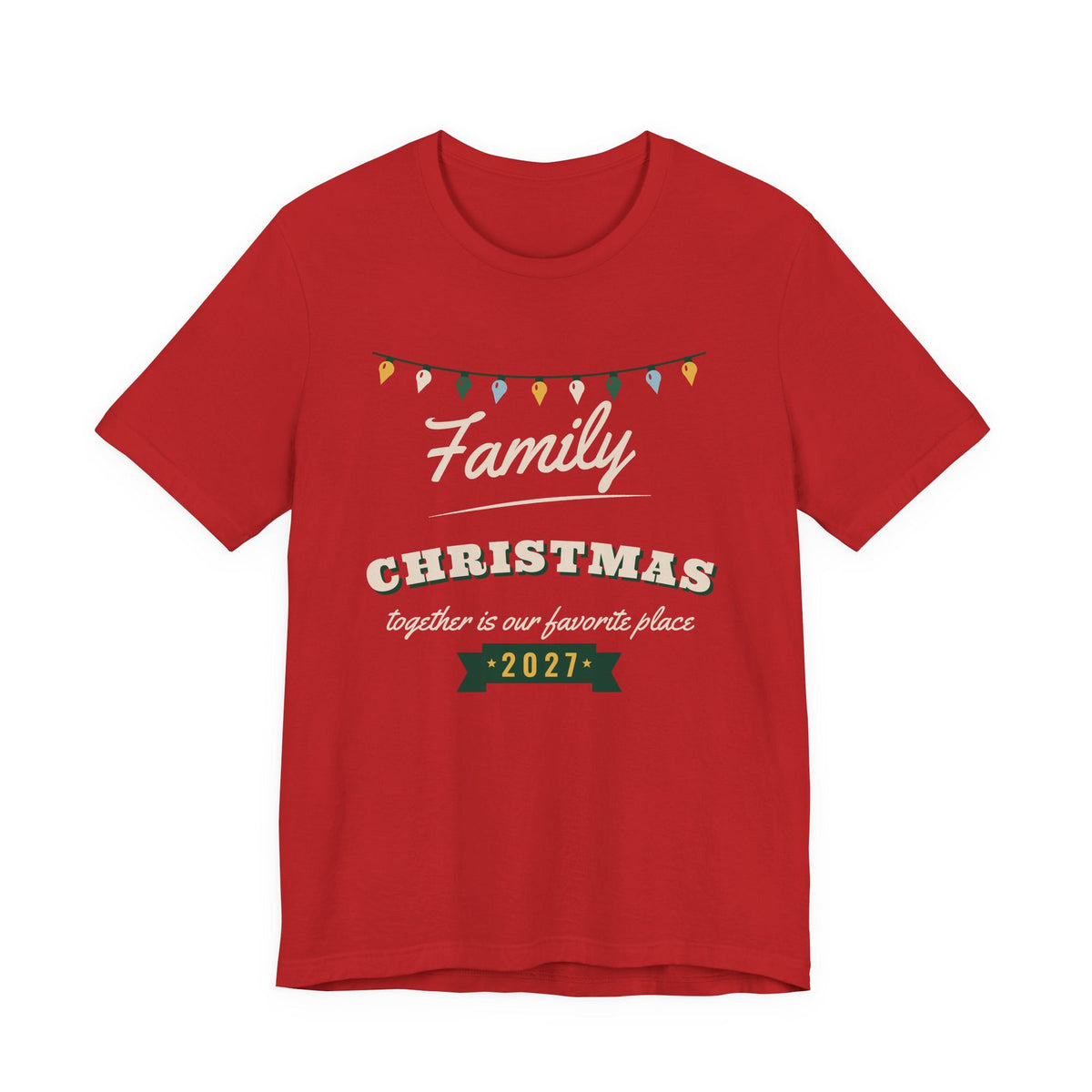 Family Christmas 2027 Christmas shirt, red