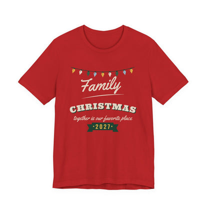 Family Christmas 2027 Christmas shirt, red