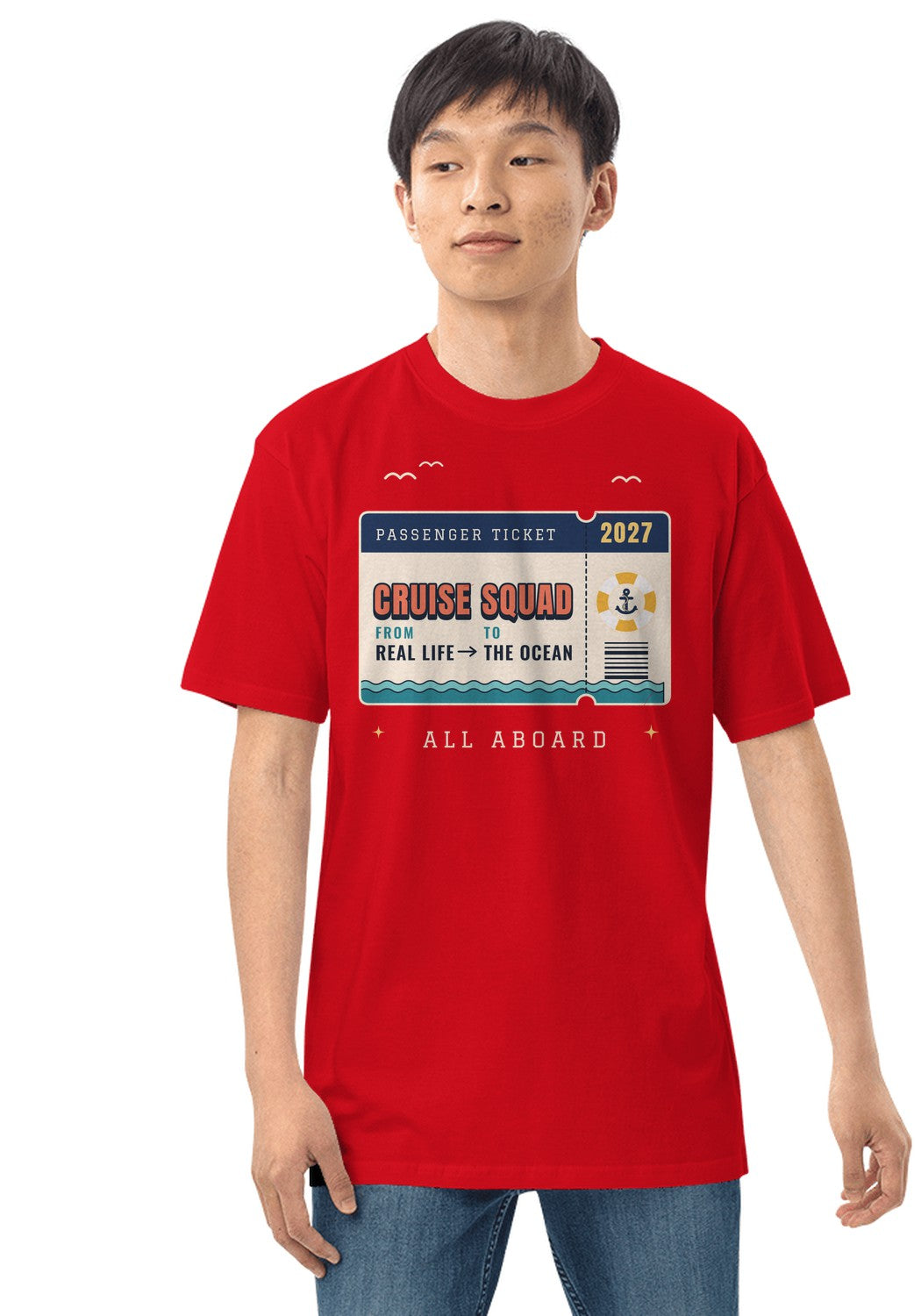 Cruise Squad 2027 Ticket t-shirt in Red