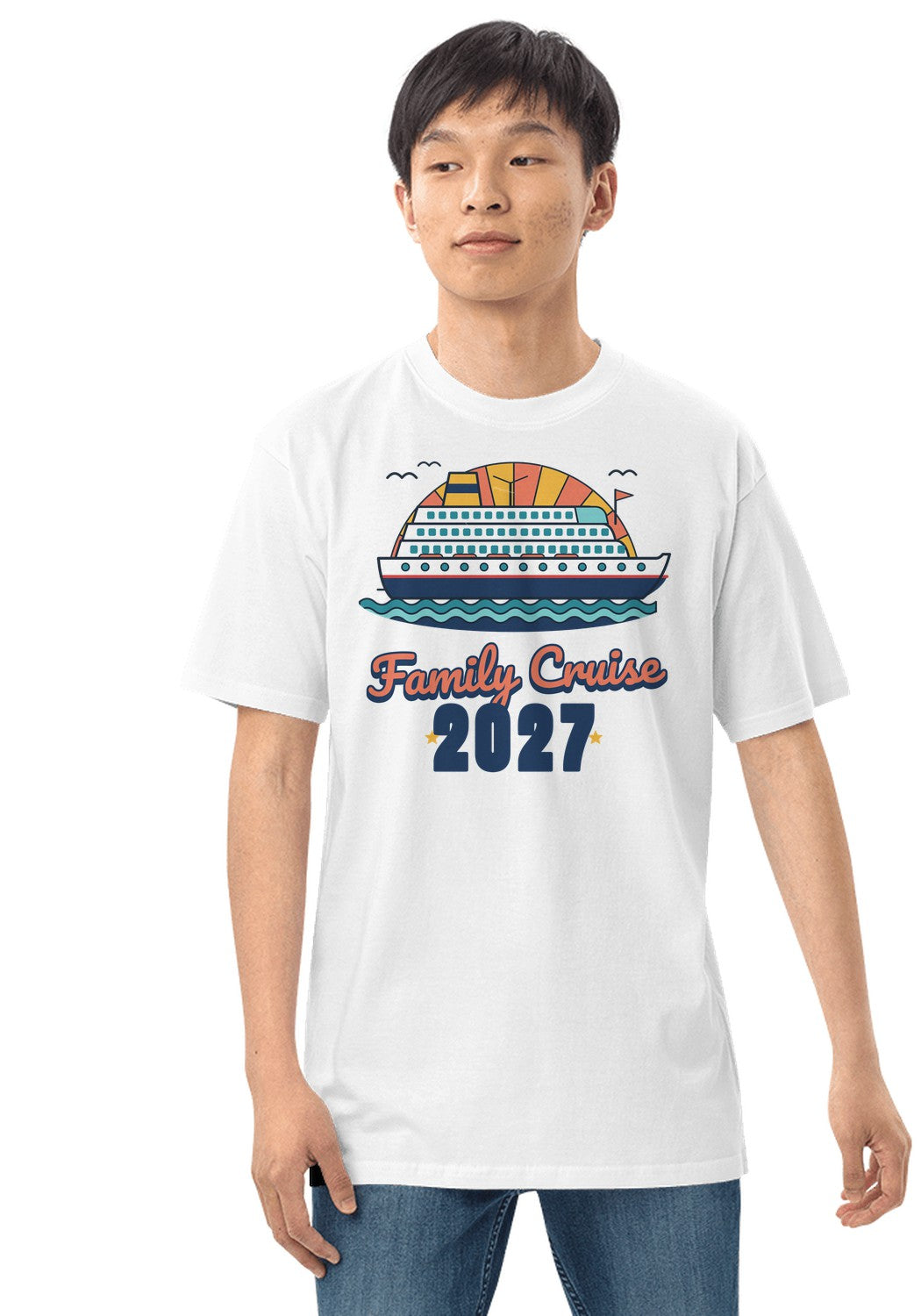 Family Cruise 2027 t-shirt in White