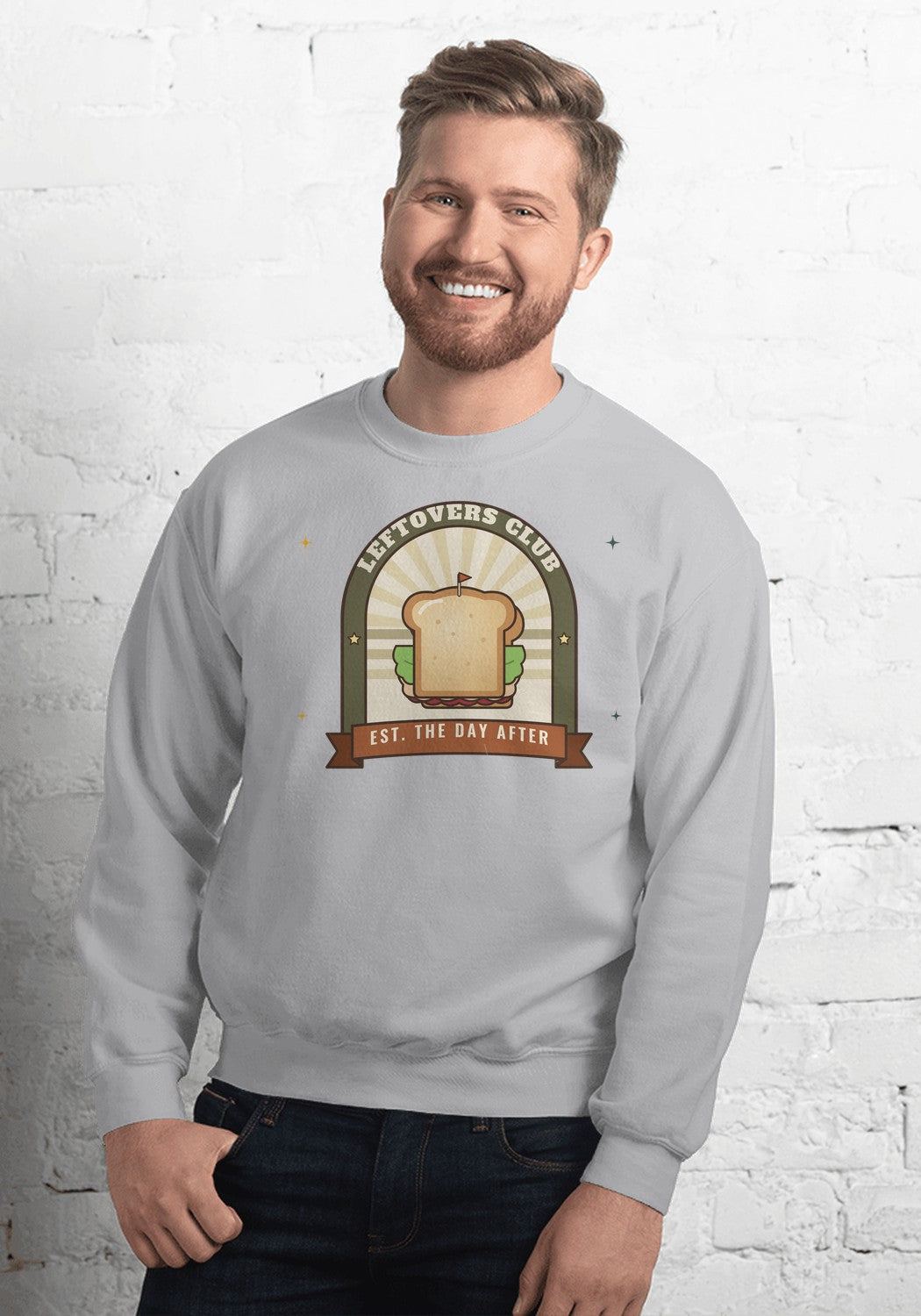 Leftovers Club sweatshirt in Sport Grey
