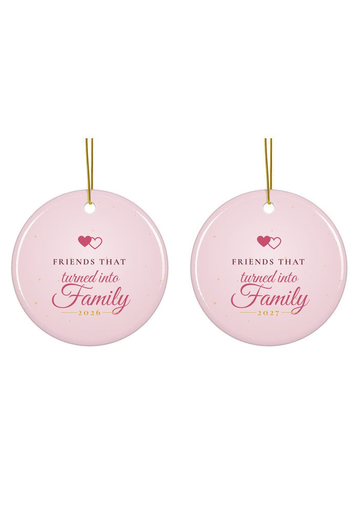 Friendship Christmas ornament dated 2026 or 2027