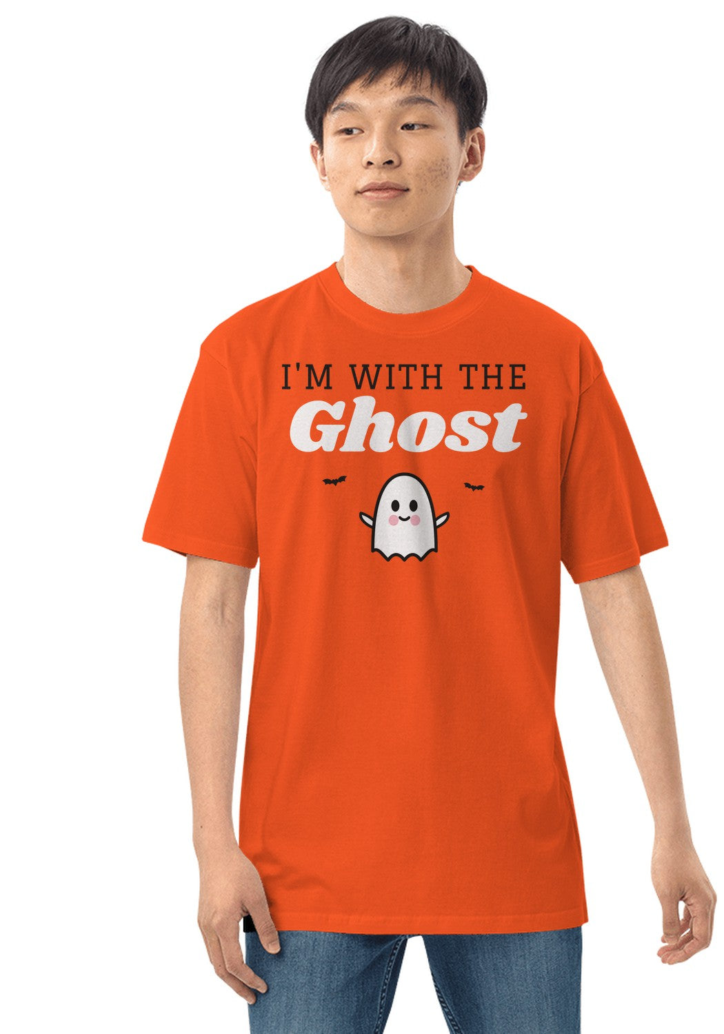 I'm With the Ghost t-shirt in Orange
