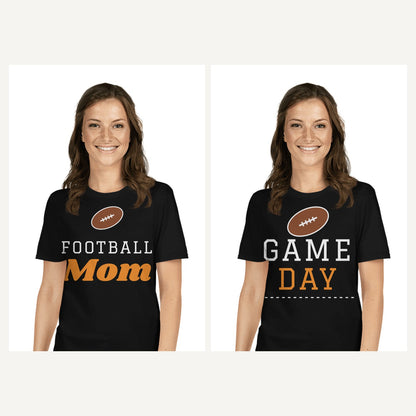 Game Day and Sports Mom Shirts in Black, matching set
