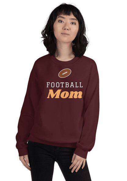 Football Mom sweatshirt in Maroon