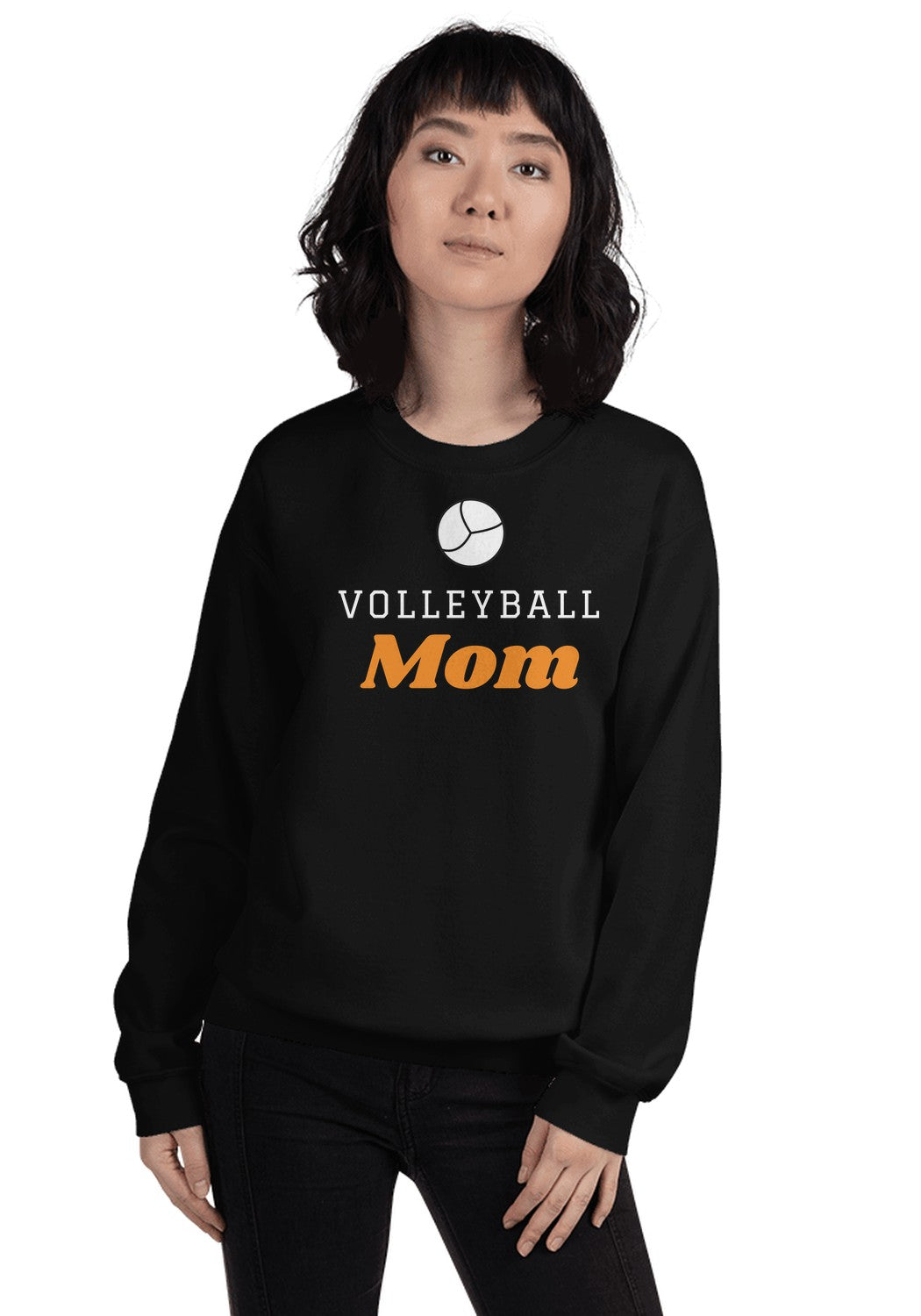 Volleyball Mom sweatshirt in Black