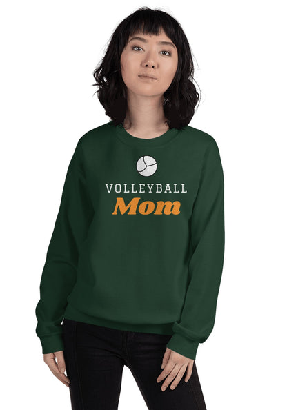 Volleyball Mom sweatshirt in Forest Green