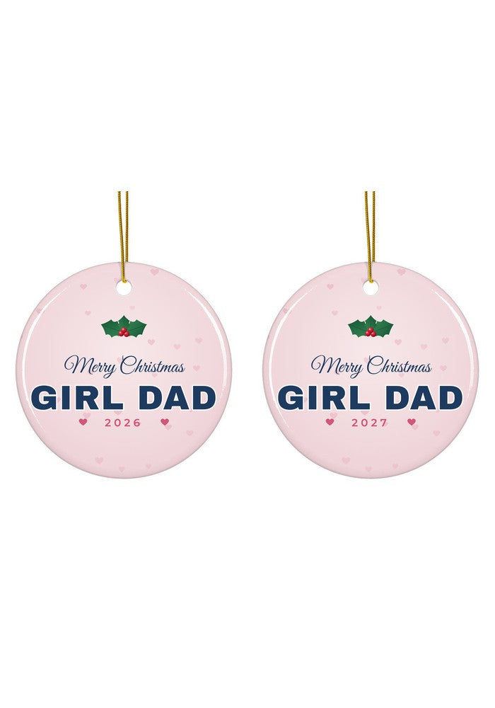 Girl Dad Christmas ornament dated 2026 or 2027