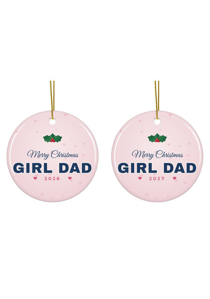 Girl Dad Christmas ornament dated 2026 or 2027