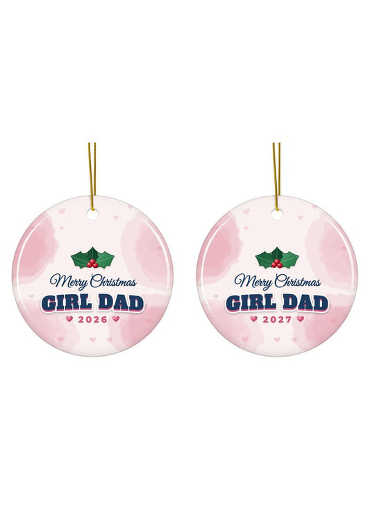 Girl Dad Christmas ornament dated 2026 or 2027