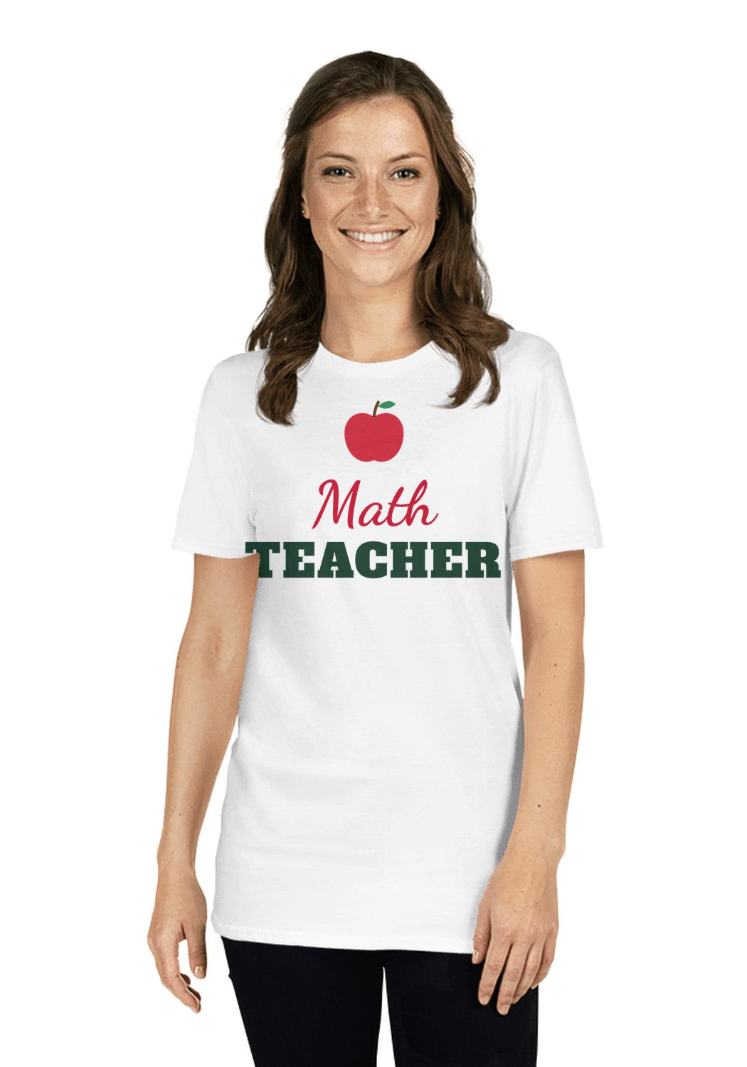 Math Teacher t-shirt in White