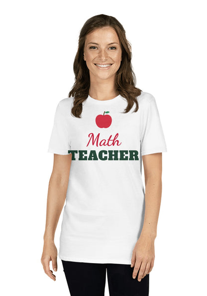 Math Teacher t-shirt in White