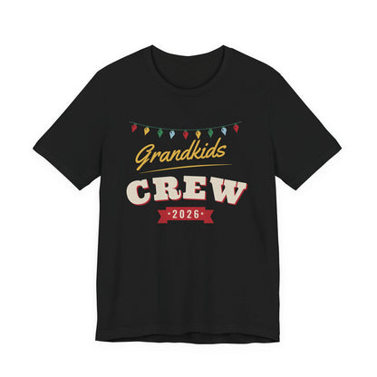 Grandkids Crew 2026 Christmas shirt, black