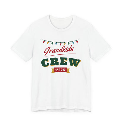 Grandkids Crew 2026 Christmas shirt, white