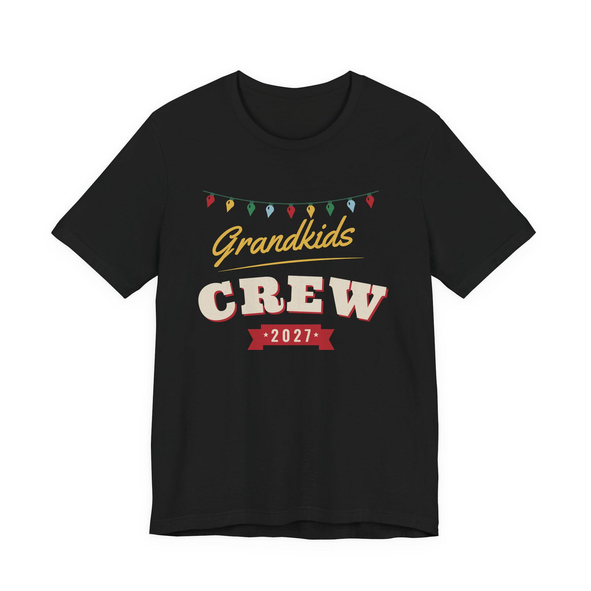 Grandkids Crew 2027 Christmas shirt, black