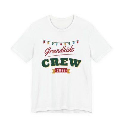 Grandkids Crew 2027 Christmas shirt, white