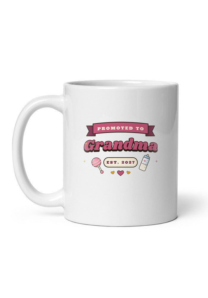 Promoted to Grandma, Est. 2027 mug