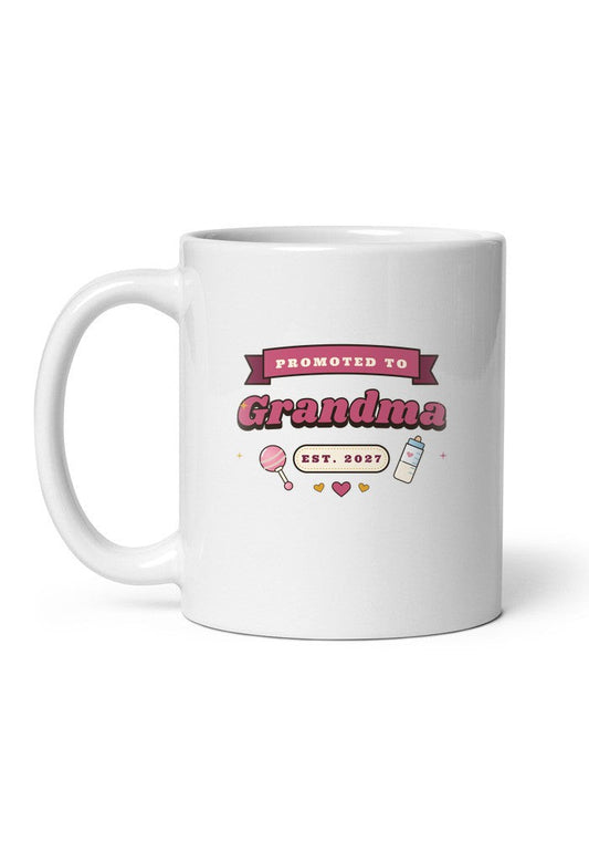 Promoted to Grandma, Est. 2027 mug
