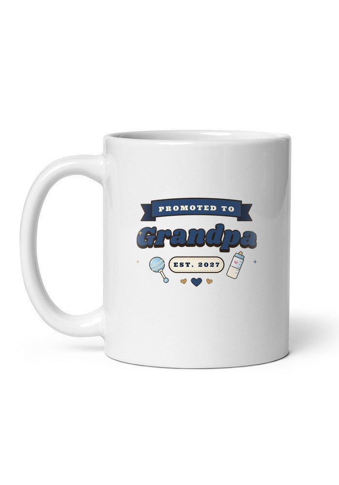 Promoted to Grandpa, Est. 2027 mug