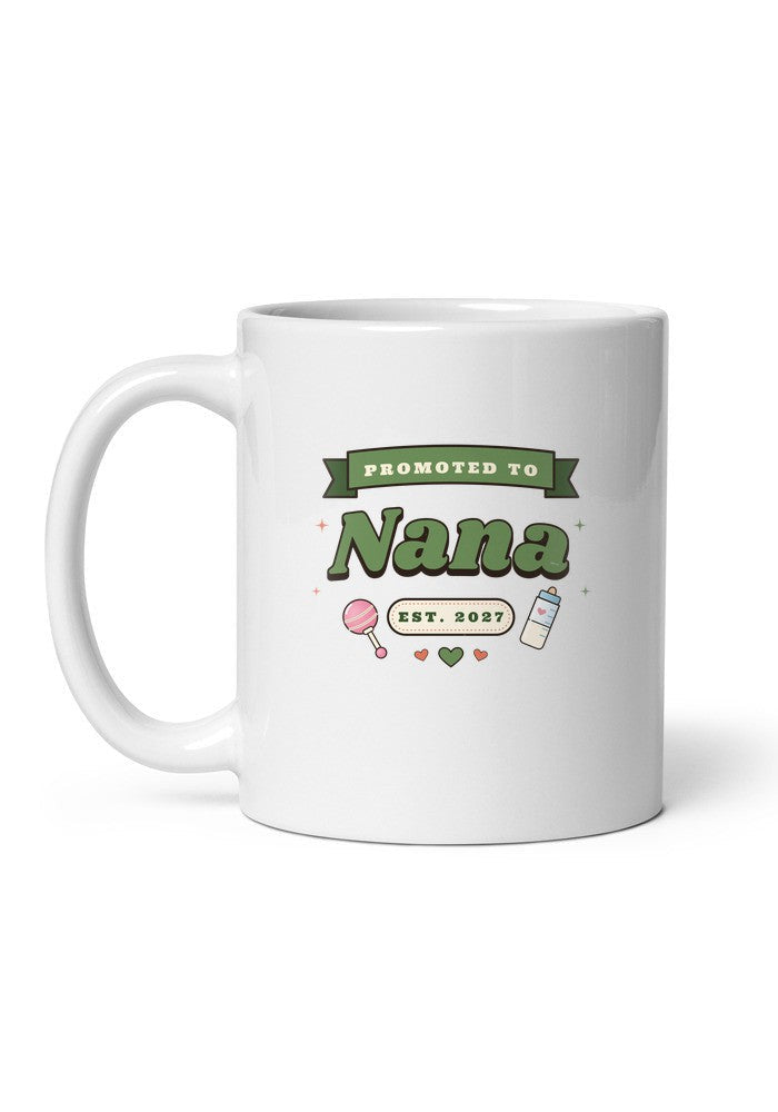 Promoted to Nana, Est. 2027 mug
