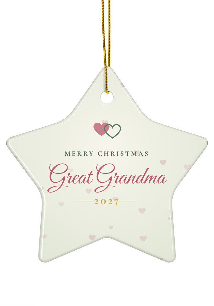 Great Grandma ornament, star shape