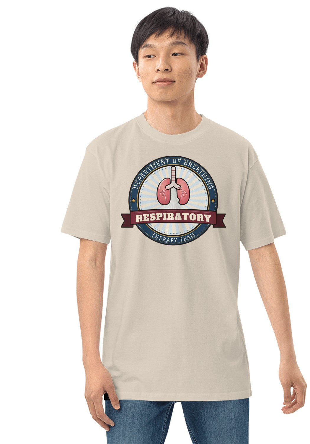 Respiratory Therapy t-shirt in Heather Dust