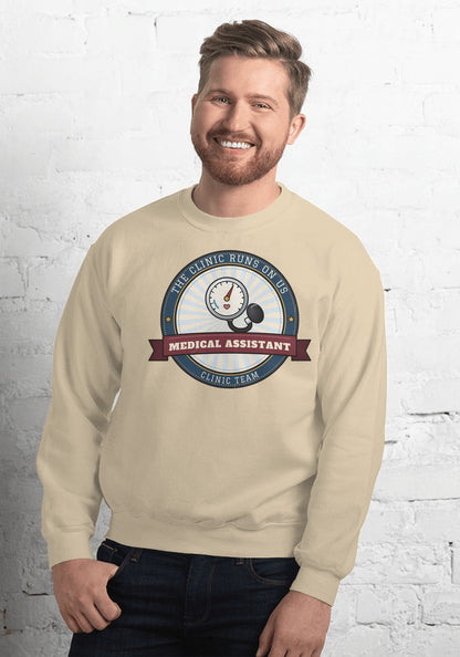 Medical Assistant sweatshirt in Sand