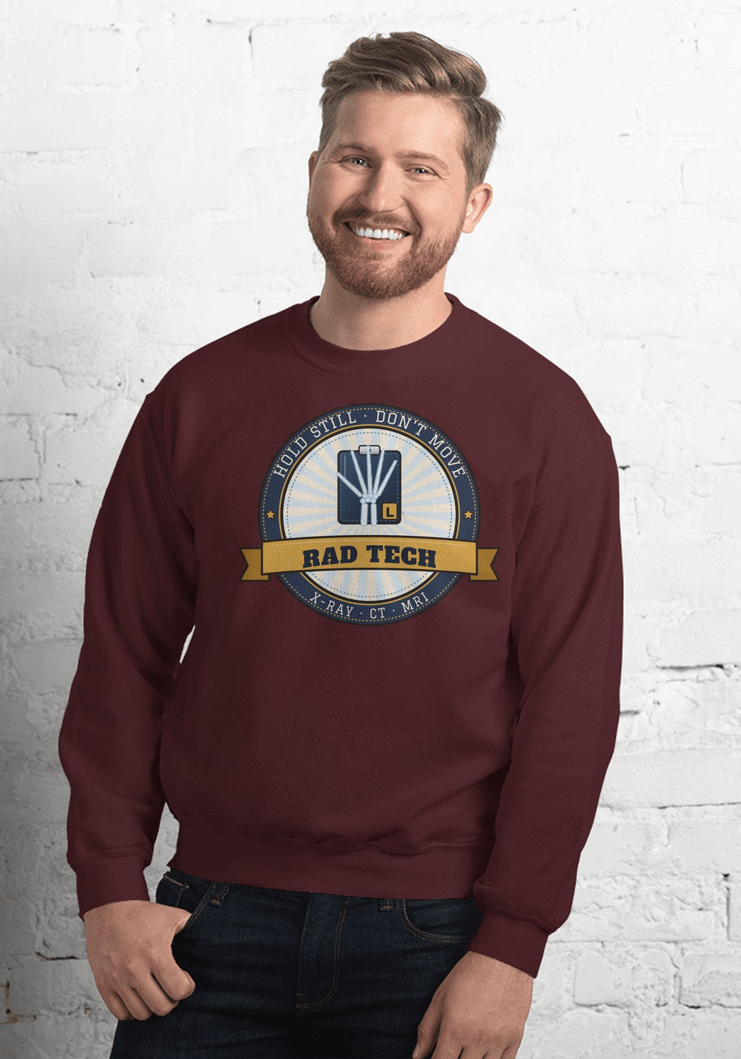 Rad Tech sweatshirt in Maroon